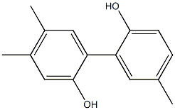 4,5,5'-Trimethyl-1,1'-biphenyl-2,2'-diol 结构式