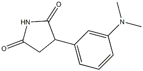 2-[m-(Dimethylamino)phenyl]succinimide 结构式