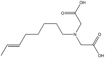 (6-Octenyl)iminodiacetic acid 结构式