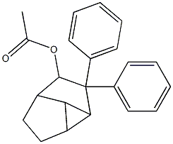 4-Acetoxy-3,3-diphenyltricyclo[3.3.0.02,8]octane 结构式