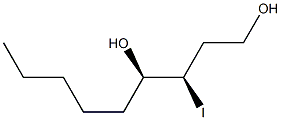 (3R,4R)-3-Iodononane-1,4-diol 结构式