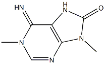 1,6,7,9-Tetrahydro-6-imino-1,9-dimethyl-8H-purine-8-one 结构式