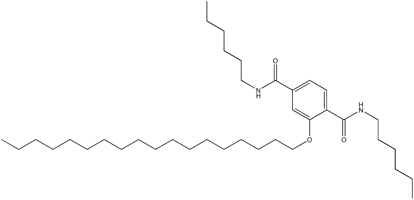 2-(Octadecyloxy)-N,N'-dihexylterephthalamide 结构式