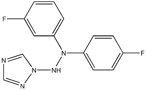 1-(1H-1,2,4-Triazol-1-yl)-2-[4-fluorophenyl]-2-(3-fluorophenyl)hydrazine 结构式