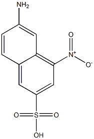 6-Amino-4-nitro-2-naphthalenesulfonic acid 结构式