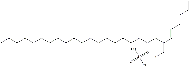 Sulfuric acid 2-(1-hexenyl)docosyl=potassium ester salt 结构式