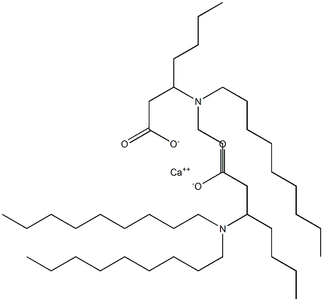 Bis[3-(dinonylamino)heptanoic acid]calcium salt 结构式