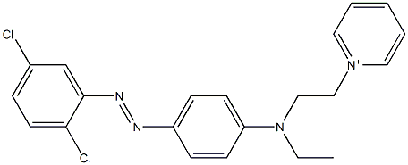 1-[2-[[4-[(2,5-Dichlorophenyl)azo]phenyl]ethylamino]ethyl]pyridinium 结构式