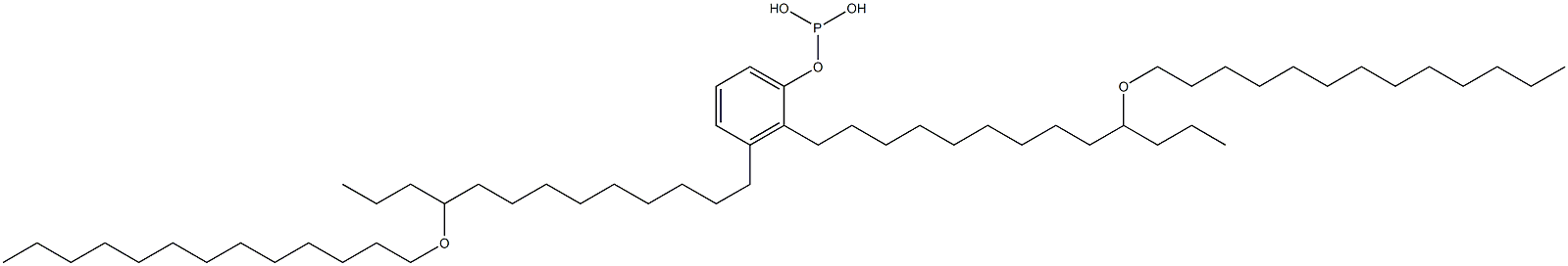 Phosphorous acid bis[10-(tridecyloxy)tridecyl]phenyl ester 结构式