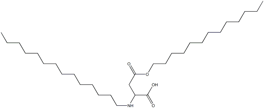 2-Tetradecylamino-3-(tridecyloxycarbonyl)propionic acid 结构式