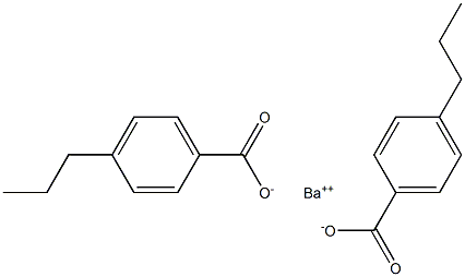 Bis(4-propylbenzoic acid)barium salt 结构式