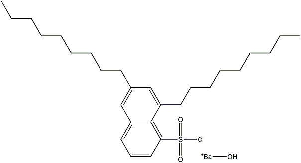 6,8-Dinonyl-1-naphthalenesulfonic acid hydroxybarium salt 结构式