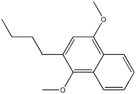 1-Methoxy-2-butyl-4-methoxynaphthalene 结构式
