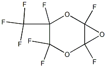 2,3-Epoxy-2,3,5,5,6-pentafluoro-6-(trifluoromethyl)-1,4-dioxane 结构式