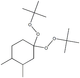 3,4-Dimethyl-1,1-bis(tert-butylperoxy)cyclohexane 结构式