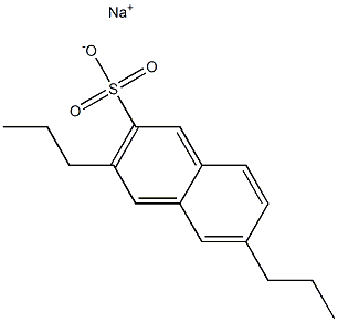 3,6-Dipropyl-2-naphthalenesulfonic acid sodium salt 结构式