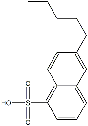 6-Pentyl-1-naphthalenesulfonic acid 结构式