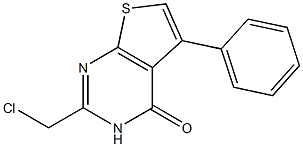 2-(Chloromethyl)-5-phenylthieno[2,3-d]pyrimidine-4(3H)-one 结构式