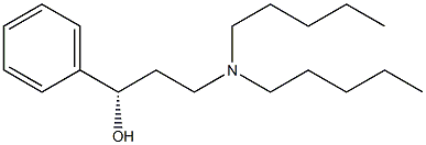 (1S)-3-(Dipentylamino)-1-phenylpropan-1-ol 结构式