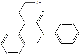 4-Hydroxy-N,2-diphenyl-N-methylbutyramide 结构式