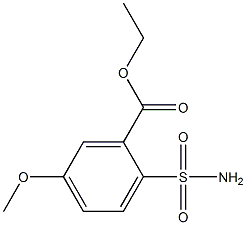 5-Methoxy-2-sulfamoylbenzoic acid ethyl ester 结构式