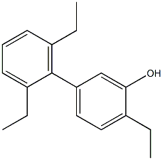 2-Ethyl-5-(2,6-diethylphenyl)phenol 结构式