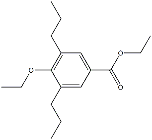 3,5-Dipropyl-4-ethoxybenzoic acid ethyl ester 结构式