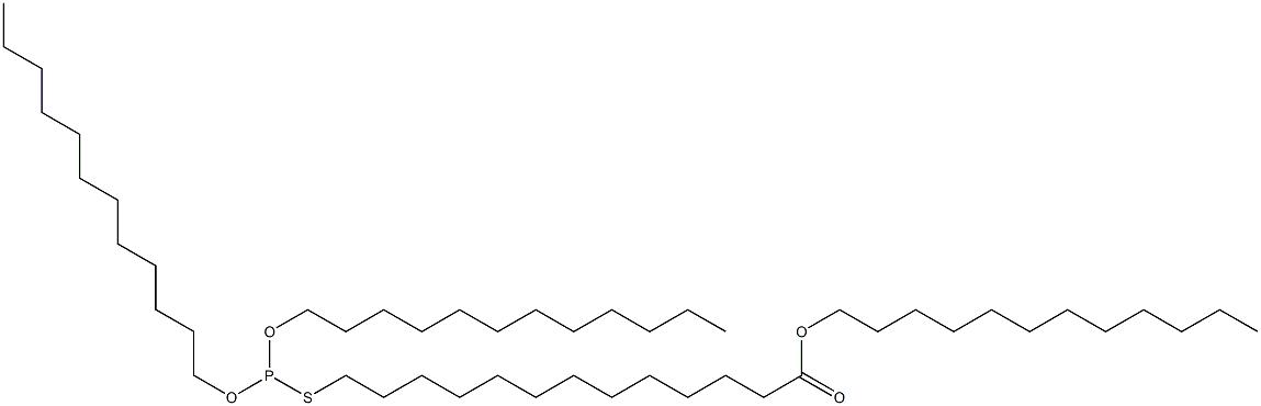 Thiophosphorous acid O,O-didodecyl S-(13-dodecyloxy-13-oxotridecyl) ester 结构式