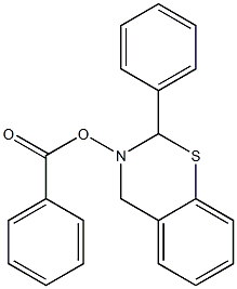 2-Phenyl-3,4-dihydro-2H-1,3-benzothiazin-3-ol benzoate 结构式