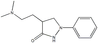 1-Phenyl-4-(2-dimethylaminoethyl)pyrazolidin-3-one 结构式