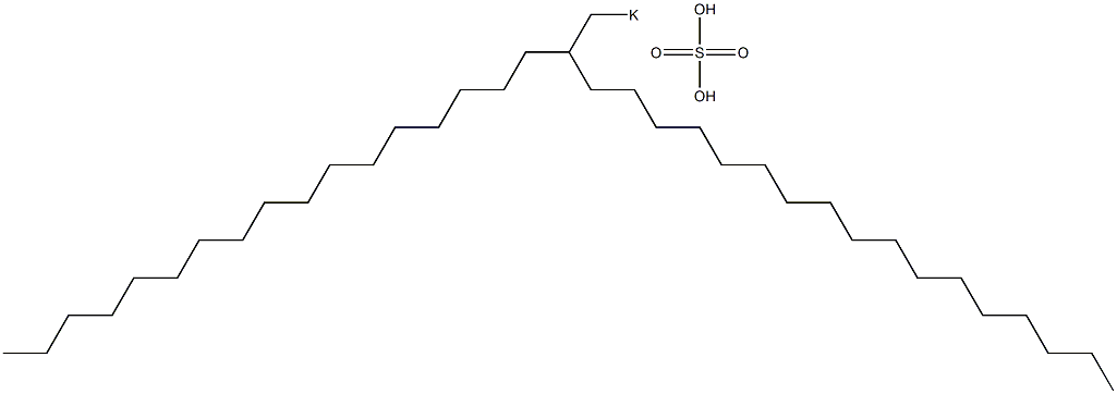 Sulfuric acid 2-heptadecylnonadecyl=potassium salt 结构式