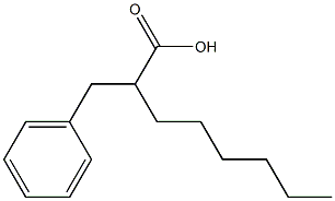 2-Hexyl-2-benzylacetic acid 结构式