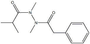 N,N'-Dimethyl-N'-(2-methylpropionyl)-2-phenylacetic acid hydrazide 结构式