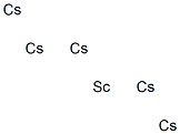 Scandium pentacesium 结构式