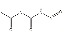 1-Acetyl-1-methyl-3-nitrosourea 结构式