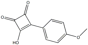 3-(4-Methoxyphenyl)-4-hydroxy-3-cyclobutene-1,2-dione 结构式