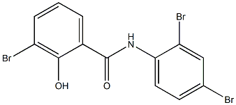 2',3,4'-Tribromo-2-hydroxybenzanilide 结构式