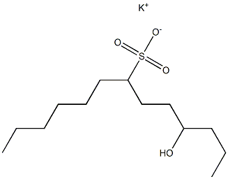 4-Hydroxytridecane-7-sulfonic acid potassium salt 结构式