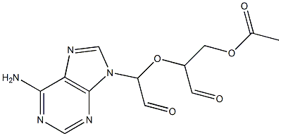 2-(Acetoxymethyl)-2'-(6-amino-9H-purin-9-yl)(2,2'-oxybisacetaldehyde) 结构式