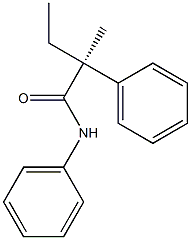 [S,(+)]-2-Ethyl-2,N-diphenylpropionamide 结构式