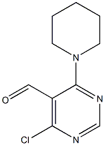 4-Chloro-6-piperidinopyrimidine-5-carbaldehyde 结构式