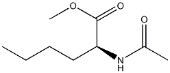 [S,(-)]-2-(Acetylamino)hexanoic acid methyl ester 结构式