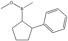 (2-Phenylcyclopentyl)(methyl)(methoxy)borane 结构式