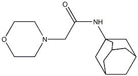 N-(Adamantan-1-yl)-2-morpholinoacetamide 结构式