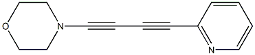 1-Morpholino-4-(2-pyridinyl)-1,3-butadiyne 结构式