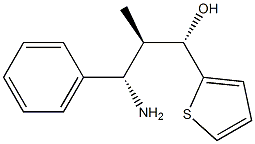 (1S,2R,3S)-3-Amino-2-methyl-3-phenyl-1-(2-thienyl)propan-1-ol 结构式