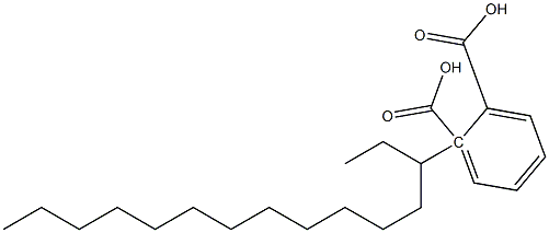 (+)-Phthalic acid hydrogen 1-[(S)-1-ethyltridecyl] ester 结构式