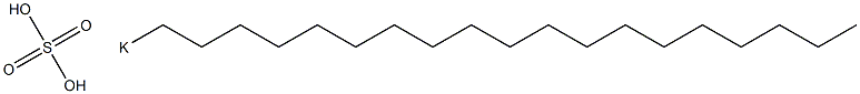 Sulfuric acid nonadecyl=potassium salt 结构式