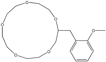 2-(2-Methoxybenzyl)-1,4,7,10,13-pentaoxacyclopentadecane 结构式