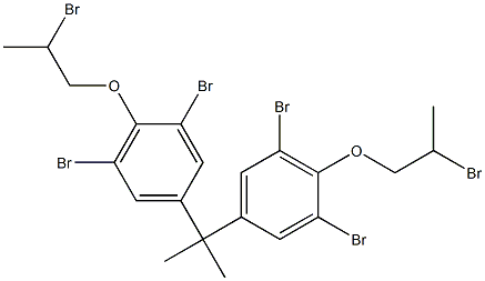 1,1'-[Isopropylidenebis(2,6-dibromo-4,1-phenyleneoxy)]bis(2-bromopropane) 结构式